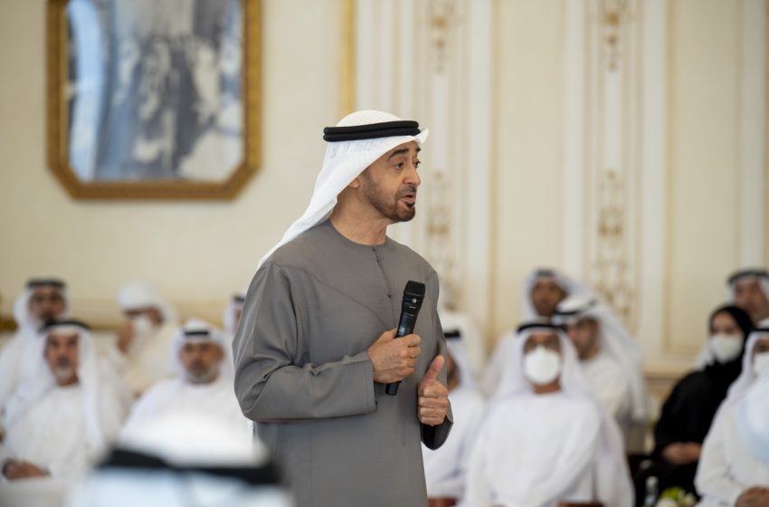  Mohamed bin Zayed receives grade 12 toppers, parents, educational leaders