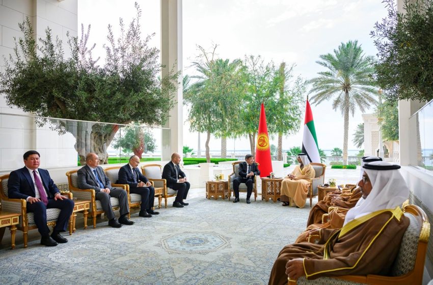  Mansour bin Zayed meets with the Prime Minister of Kyrgyzstan