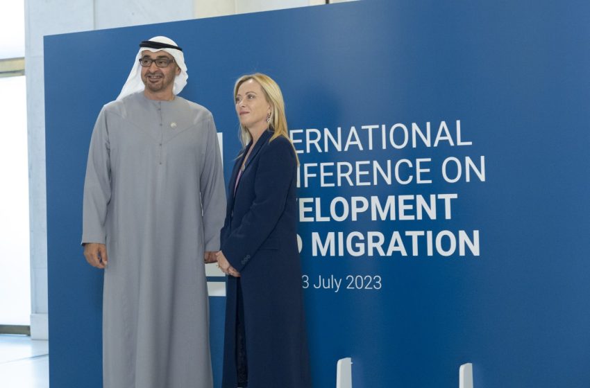  UAE President participates in International Conference on Development and Migration in Rome